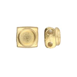 CYM-TL-012008-GP - Peponas - Tila Bead Substitute - 24kt Gold Plated - 1 Piece
