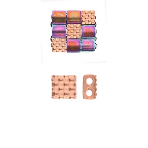 CYM-TL-012330-RG - Parasporos - Tila Bead Substitute - Rose Gold Plated - 1 Piece