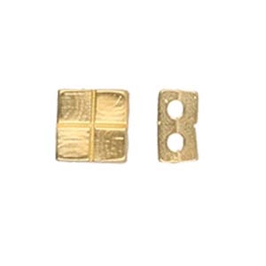 CYM-TL-012358-GP - Voutakos - Tila Bead Substitute - 24kt Gold Plated - 1 Piece