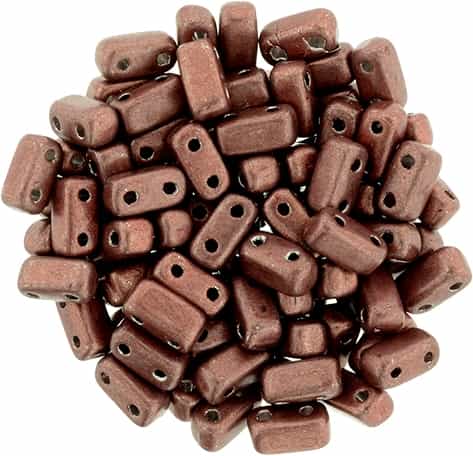 CzechMates Bricks 3x6mm - CZB-04B01 - ColorTrends: Saturated Metallic Grenadine - 25 Pieces