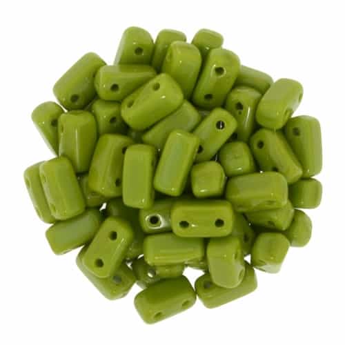 CzechMates Bricks 3x6mm - Opaque Olive