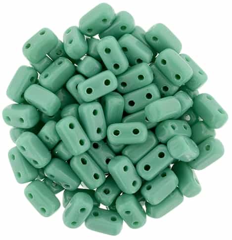 CzechMates Bricks 3x6mm - Perisan Turquoise