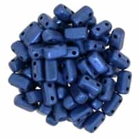 CzechMates Bricks 3x6mm - CZB-79031 - Metallic Suede - Blue - 25 Pieces