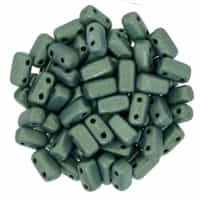 CzechMates Bricks 3x6mm - CZB-79051 - Metallic Suede - Light Green  - 25 Pieces