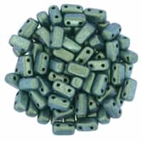 CzechMates Bricks 3x6mm - CZB-94104 - Polychrome - Aqua Teal - 25 Pieces