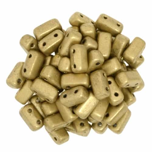 CzechMates Bricks 3x6mm - CZB-K0171 - Matte Metallic Flax