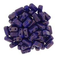 CzechMates Bricks 3x6mm - CZB-MD33060 - Indigo - Moon Dust - 25 Pieces