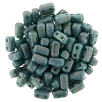 CzechMates Bricks 3x6mm - CZB-MD6315 - Persian Turquoise - Moon Dust - 25 Pieces