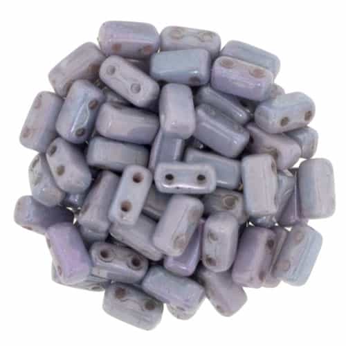 CzechMates Bricks 3x6mm - CZB-P15726 - Luster - Opaque Amethyst - 25 Pieces