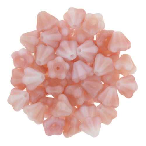 CZBBF-07724 - Baby Bell Flowers 4/6mm : Peaches and Creme - 25 Count