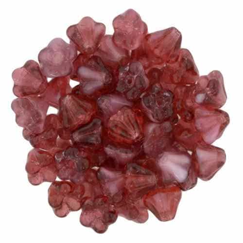 CZBBF-6708 - Baby Bell Flowers 4/6mm : Pearl Fuchsia - 25 Count