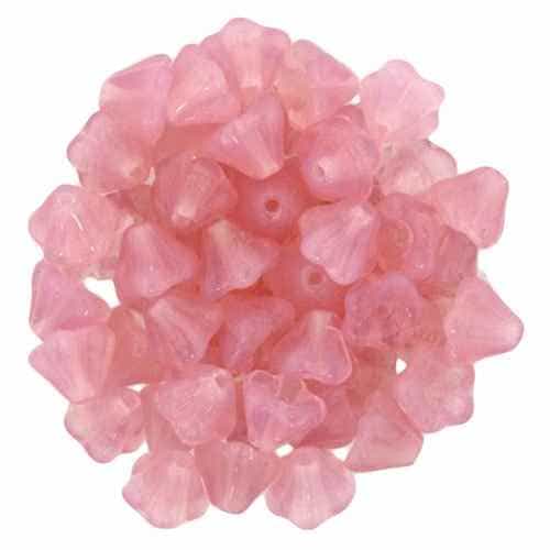 CZBBF-71000 - Baby Bell Flowers 4/6mm : Lt Milky Pink - 25 Count