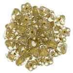 CZBBF-GL0003 - Baby Bell Flowers 4/6mm : Crystal - Gold-Lined - 25 Count