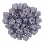 CZBBF-P15726 - Baby Bell Flowers 4/6mm : Luster - Opaque Amethyst - 25 Count