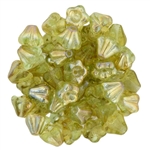 CZBBF-Z5080 - Baby Bell Flowers 4/6mm : Chrysolite - Celsian - 25 Count