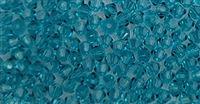 Preciosa Machine Cut 3mm Bicone Crystals : CZBC3-6023 - Blue Zircon - 25 count