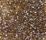 Preciosa Machine Cut 3mm Bicone Crystals : CZBC3-X1023 - Smoked Topaz AB - 25 count