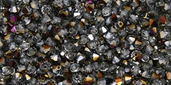 Preciosa Machine Cut 4mm Bicone Crystals : CZBC4-PR003 - Purple Iris - Crystal - 25 count