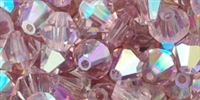 Preciosa CZBC6-LTAMYAB - Bicone Czech Crystal - Light Amethyst AB - 25 count