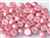 CZCAB-25008 - All Beads Original 2-hole Cabochon 6mm - Alabaster Pastel Pink - 12 Count