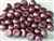 CZCAB-25031 - All Beads Original 2-hole Cabochon 6mm - Alabaster Pastel Burgundy - 12 Count