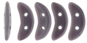 CZCRESC-23030 : CzechMates Crescent : Opaque Purple - 4 Grams - Approx 30 Beads