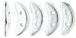 CZCRESC-27000 : CzechMates Crescent : Silver - 4 Grams - Approx 30 Beads