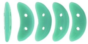CZCRESC-6313 : CzechMates Crescent : Turquoise - 4 Grams - Approx 30 Beads