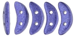 CZCRESC-77028 : CzechMates Crescent : ColorTrends: Saturated Metallic Violet - 4 Grams - Approx 30 Beads