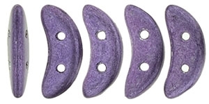 CZCRESC-77031 : CzechMates Crescent : ColorTrends: Saturated Metallic Purple - 4 Grams - Approx 30 Beads