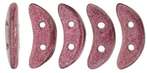 CZCRESC-77035 : CzechMates Crescent : ColorTrends: Saturated Metallic Rosï¿½ - 4 Grams - Approx 30 Beads