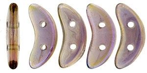 CZCRESC-LR2006 : CzechMates Crescent : Luster Iris - Amethyst - 4 Grams - Approx 30 Beads