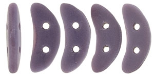 CZCRESC-M23030 : CzechMates Crescent : Matte - Opaque Purple - 4 Grams - Approx 30 Beads