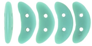 CZCRESC-M6313 : CzechMates Crescent : Matte - Turquoise - 4 Grams - Approx 30 Beads