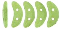 CZCRESC-PS0010 : CzechMates Crescent : ColorTrends: Opaque Green Flash - 4 Grams - Approx 30 Beads