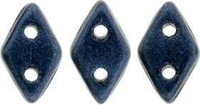 CzechMates Diamond 4x6mm Tube 2.5" : Metallic Suede - Dk Blue - Approx 8 Grams