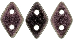 CzechMates Diamond 4x6mm Tube 2.5" : Polychrome - Pink Olive - Approx 8 Grams