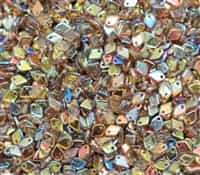 Czech DragonÂ® Scale Beads - CZDS-00030-98532 - Crystal Brown Rainbow - 5 Grams