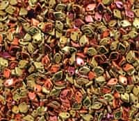 Czech DragonÂ® Scale Beads - CZDS-23980-98542 - Jet California Gold Rush - 5 Grams