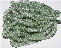 CZFAR-00030-14257 - Czech Farfalle Beads - Crytal Light Green Etched - 5 Grams