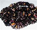 CZFAR-23980-27103 - Czech Farfalle Beads - Black Fire Etched - 5 Grams