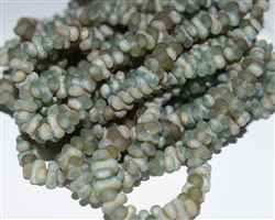 CZFAR-60010M-22501 - Czech Farfalle Beads - Matte Aqua Celsian Etched - 5 Grams