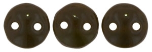 CzechMates Lentil 6mm : CZL-13720 - Chocolate Brown - 25 Beads