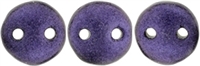 CzechMates Lentil 6mm : CZL-79021 - Metallilc Suede - Purple - 25 Beads