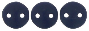 CzechMates Lentil 6mm : CZL-M33410 - Navy - Matte - 25 Beads