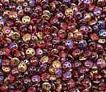 CzechMates Lentil 6mm : CZL-W7035 - Fuchia - Twilight - 25 Beads