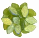 Czech Leaves 12/7mm : CZLEAF-MX5023 - Matte - Olivine AB - 25 count