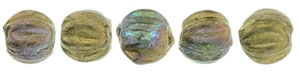 CZM3-15768 - Melon Round 3mm : Oxidized Bronze Clay - 25 Count