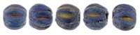 CZM3-21135 - Melon Round 3mm : Matte - Iris Blue - 25 Count