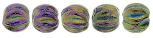 CZM3-21495 - Melon Round 3mm : Iris - Purple - 25 Count